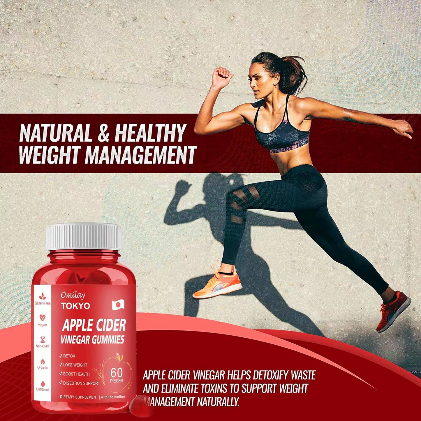 Omilay TOKYO Apple Cider Vinegar Gummies β Beauty & Weight Management