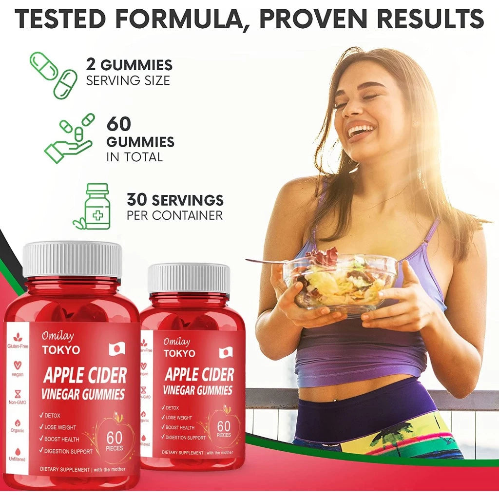 Omilay TOKYO Apple Cider Vinegar Gummies β Beauty & Weight Management