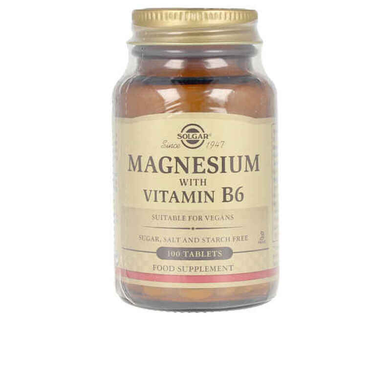 Magnesium + Vitamin B6 Solgar (100 uds)