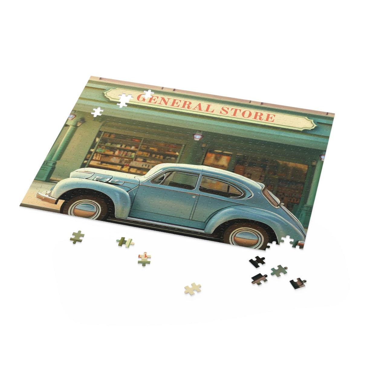 Puzzle 500 Teile „Retro-Ladenfront“