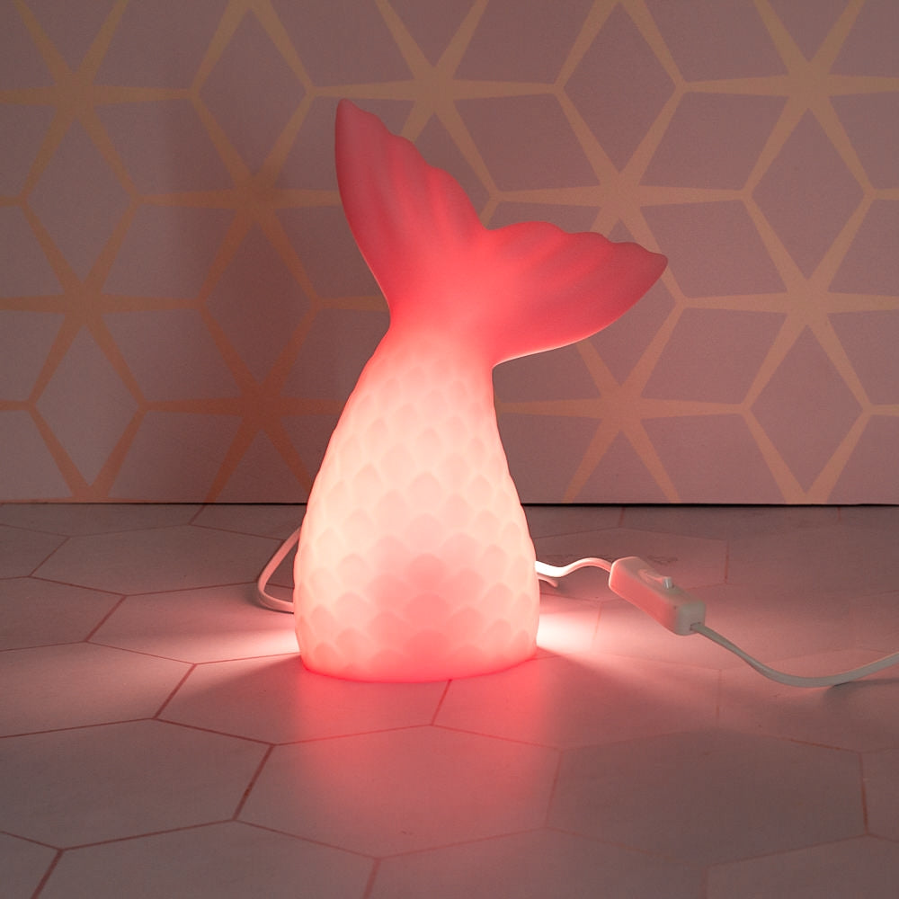 Pink Mermaid Lamp