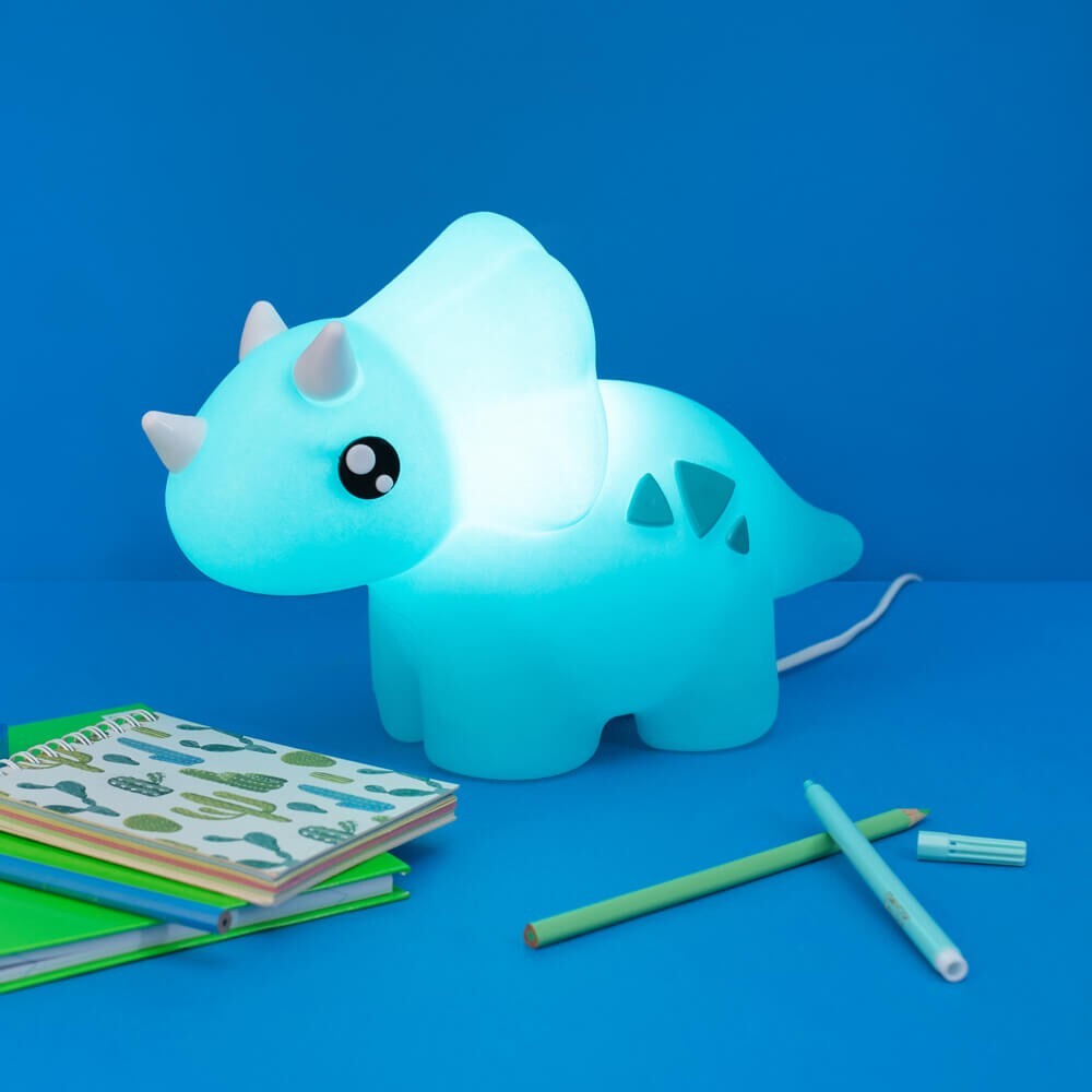 3D Dino Baby Blue Lamp