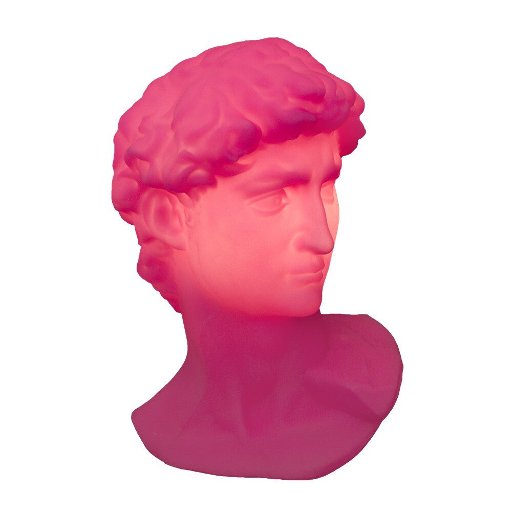 3D Greek David Lamp - Pink