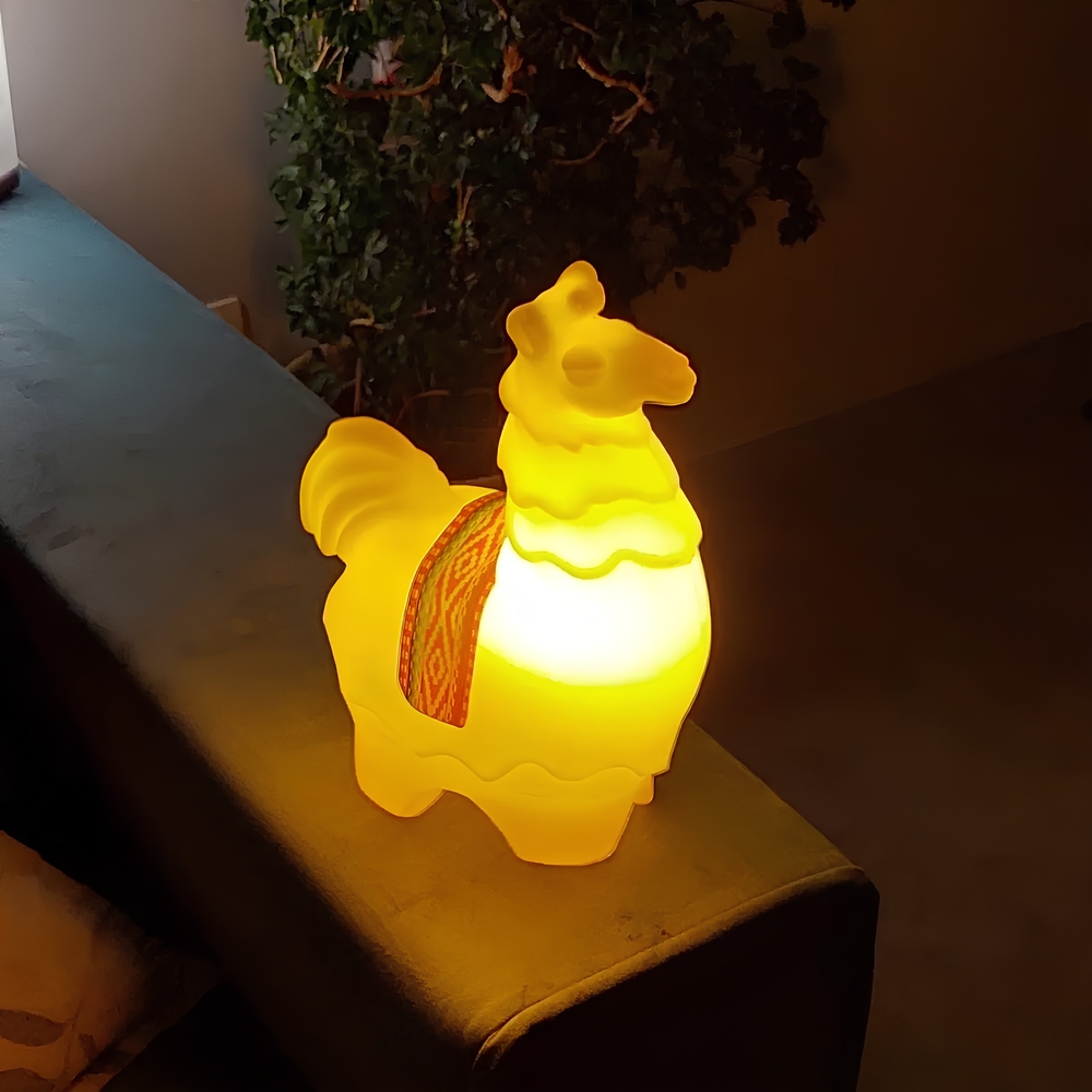 3D Lama Tischlampe