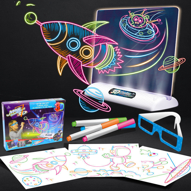 Magic 3D Drawing Board LED Light Effects