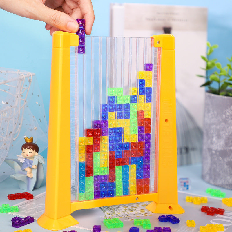 Jeu Tetris Puzzle 3D coloré Tangram Math Toys