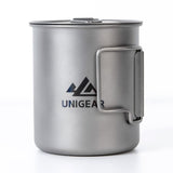 Tasse de camping 100 % titane 450 ml 