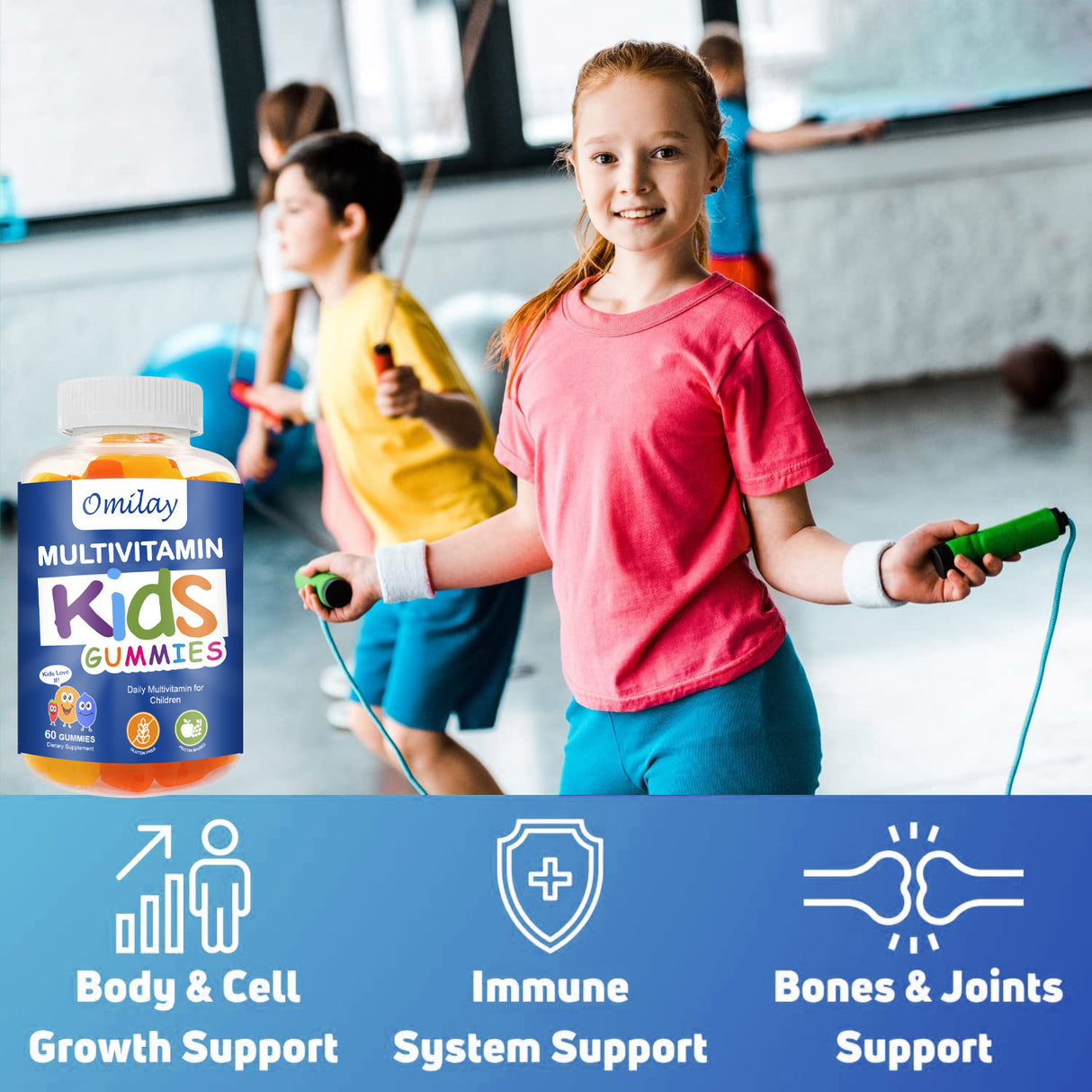 Omilay Kids Multivitamin Gummies – Complete Daily Nutrition for Growing Kids