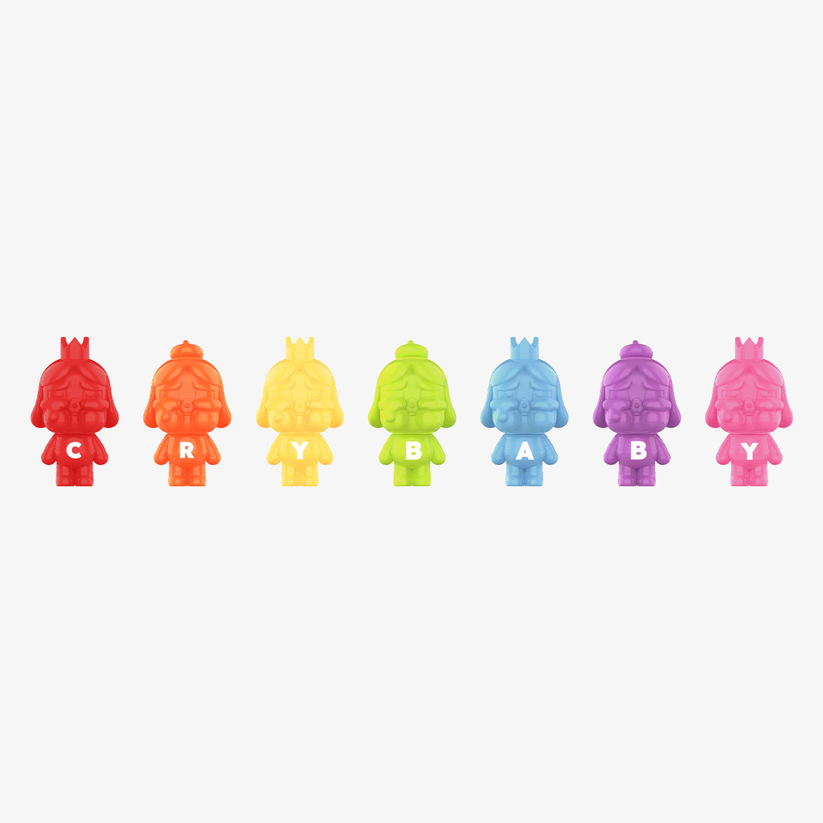 POP BEAN CRYBABY MINI - Regenbogen-Set