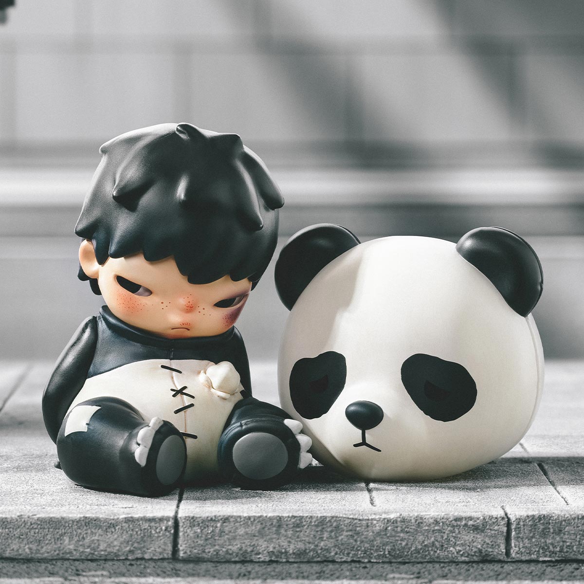 HIRONO - Panda-Puppenfigur 