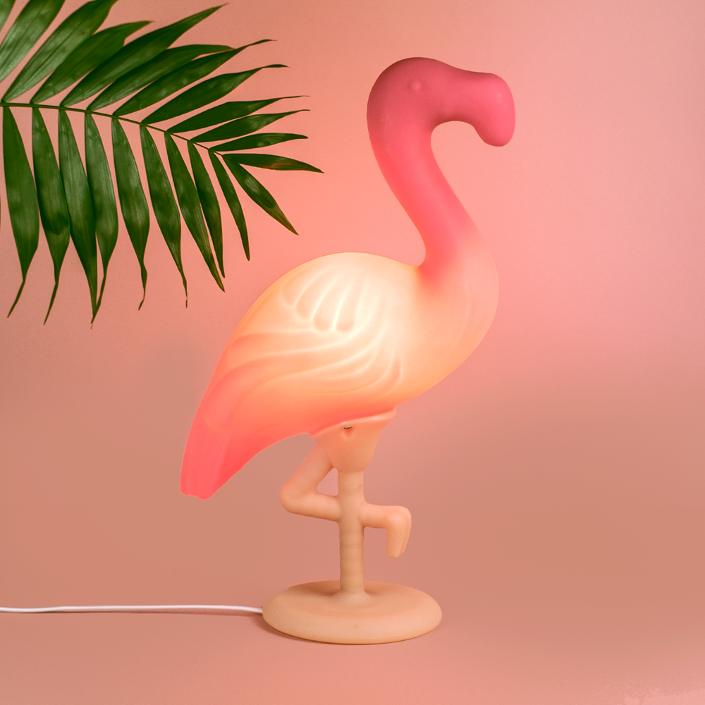 Lampe oiseau d'été flamant rose