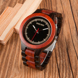 Montre littéraire en bois pour jeune homme BOBO BIRD