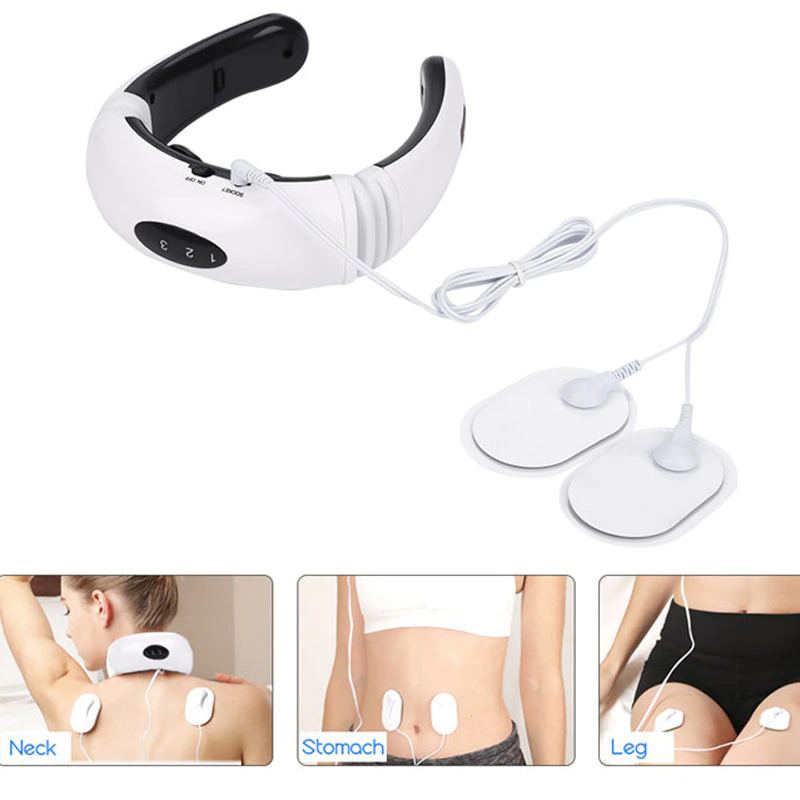 Electric Cervical Pulse Neck Massager Muscle Relax Massage Magnetic