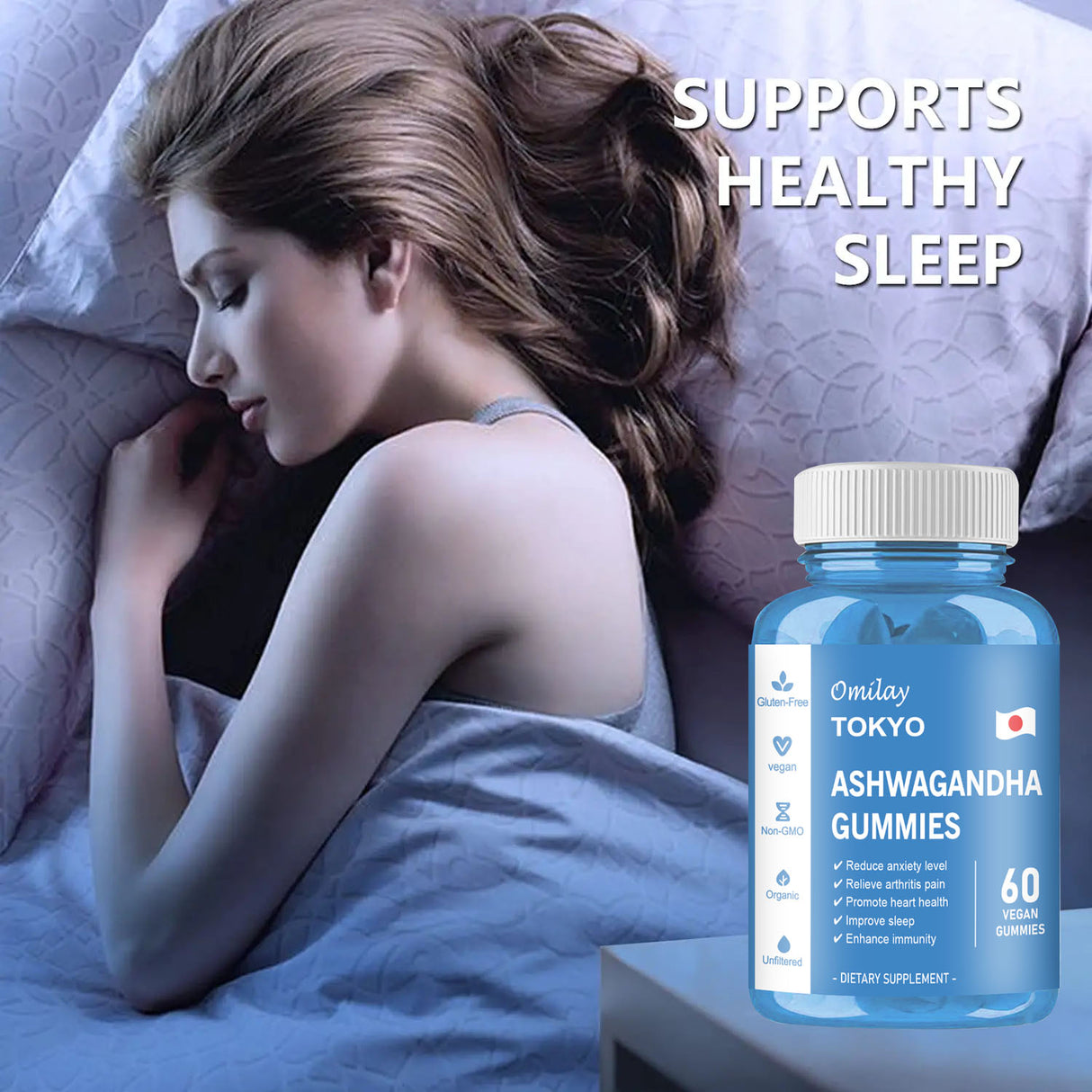 Omilay Ashwagandha Gummies – Soutien naturel contre le stress et le sommeil