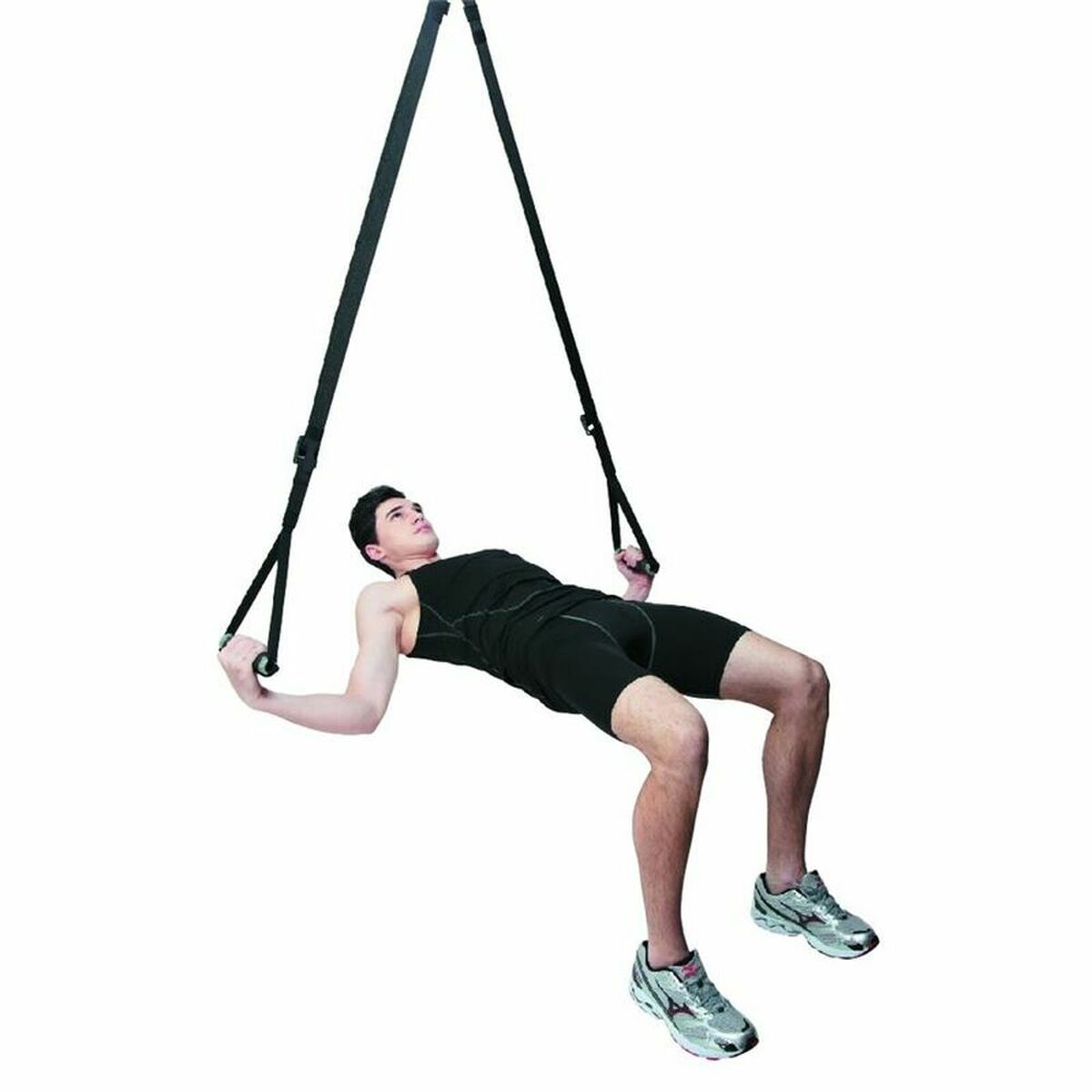 Elastisches Fitnessband Atipick Multi GYM Trainer Schwarz