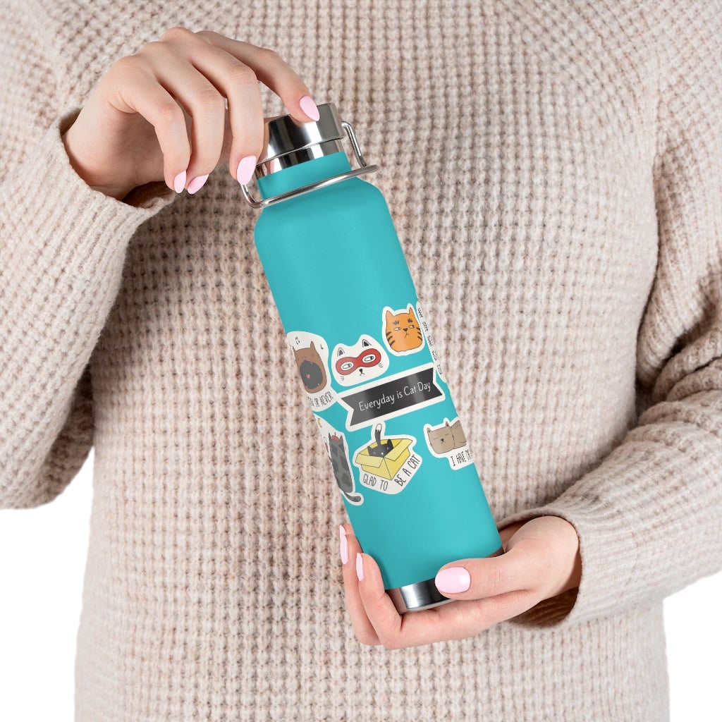 „Everyday is Cat Day“ Isolierte Thermosflasche, 620 ml