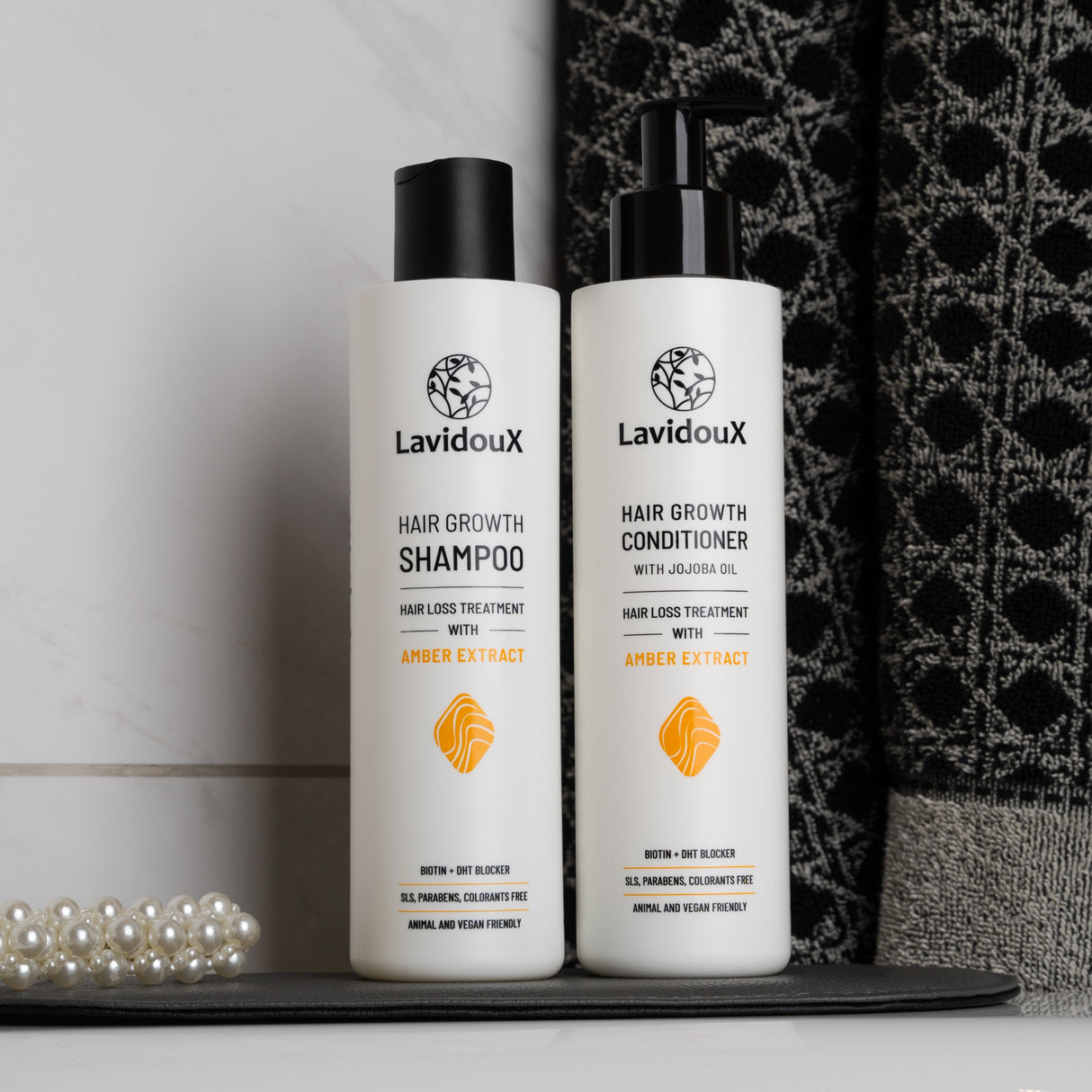 Coffret shampoing et après-shampoing pour la pousse des cheveux