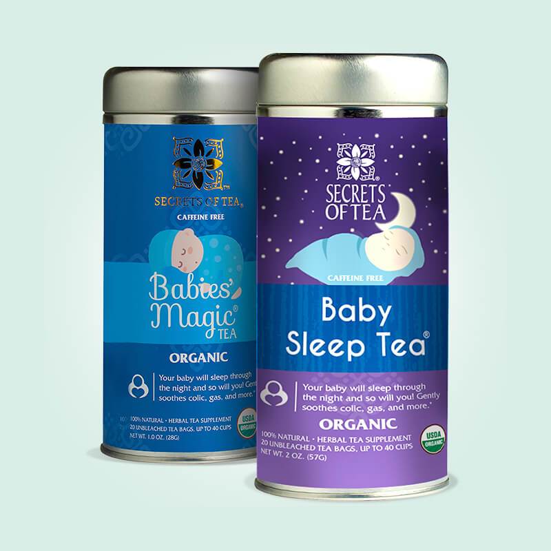 Babytee – Babies Magic &amp; Baby Sleep Teepackung – USDA Bio