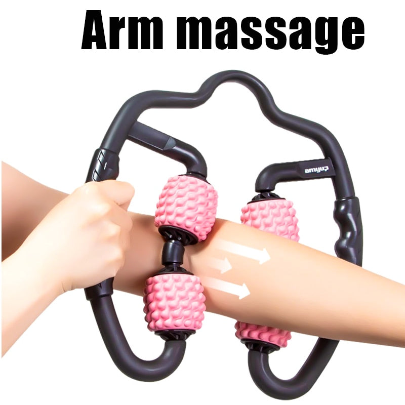 U Shape Trigger Point Massage Roller for Arm Leg Neck Muscle Tissue fo