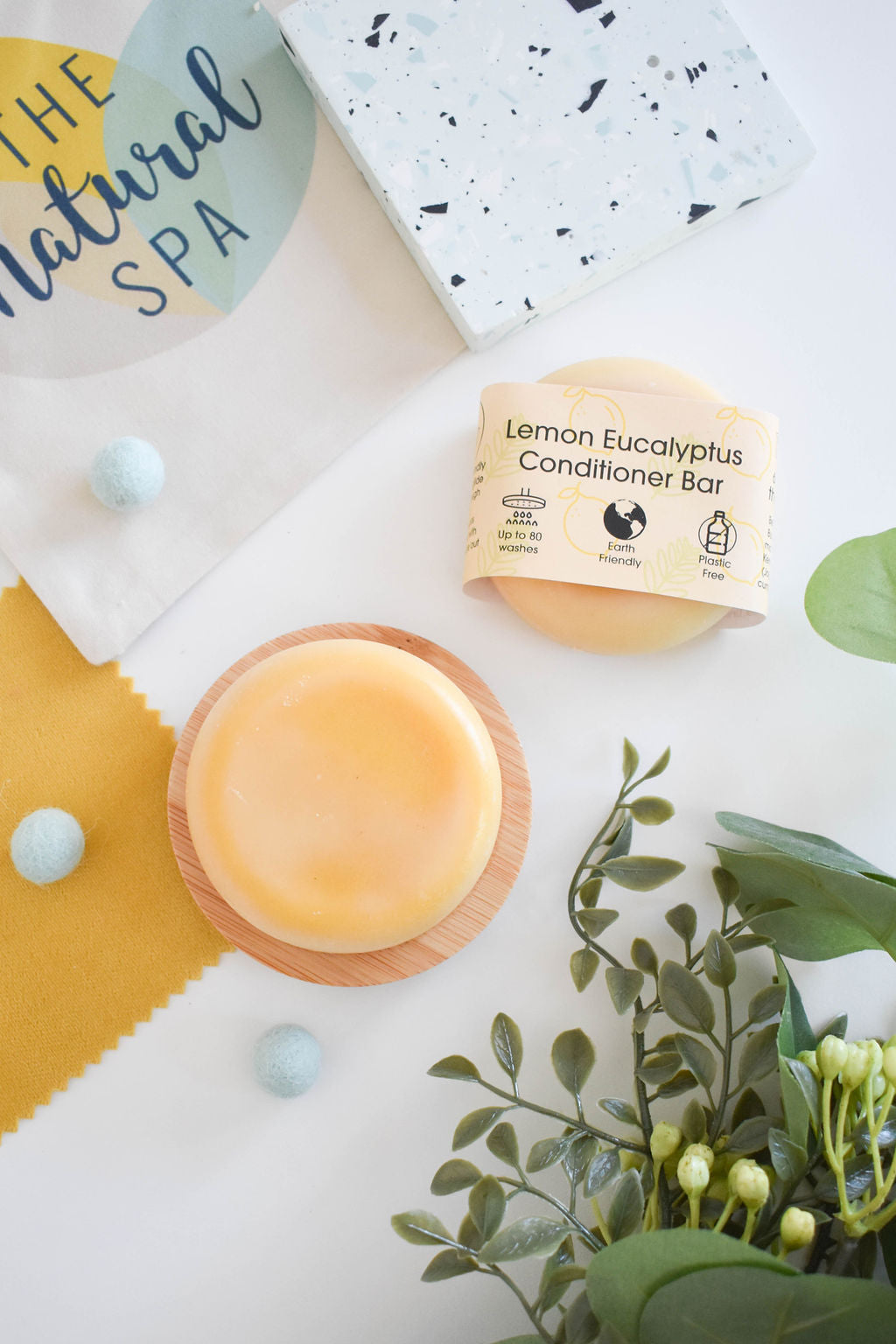 Citron, Eucalyptus, Après-shampoing solide