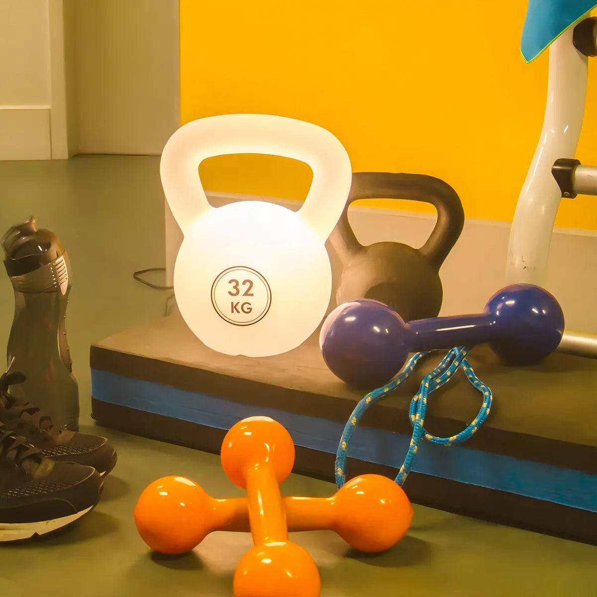 Kettlebell-Fitness-Schreibtischlampe – Perfekt für Sportliebhaber!