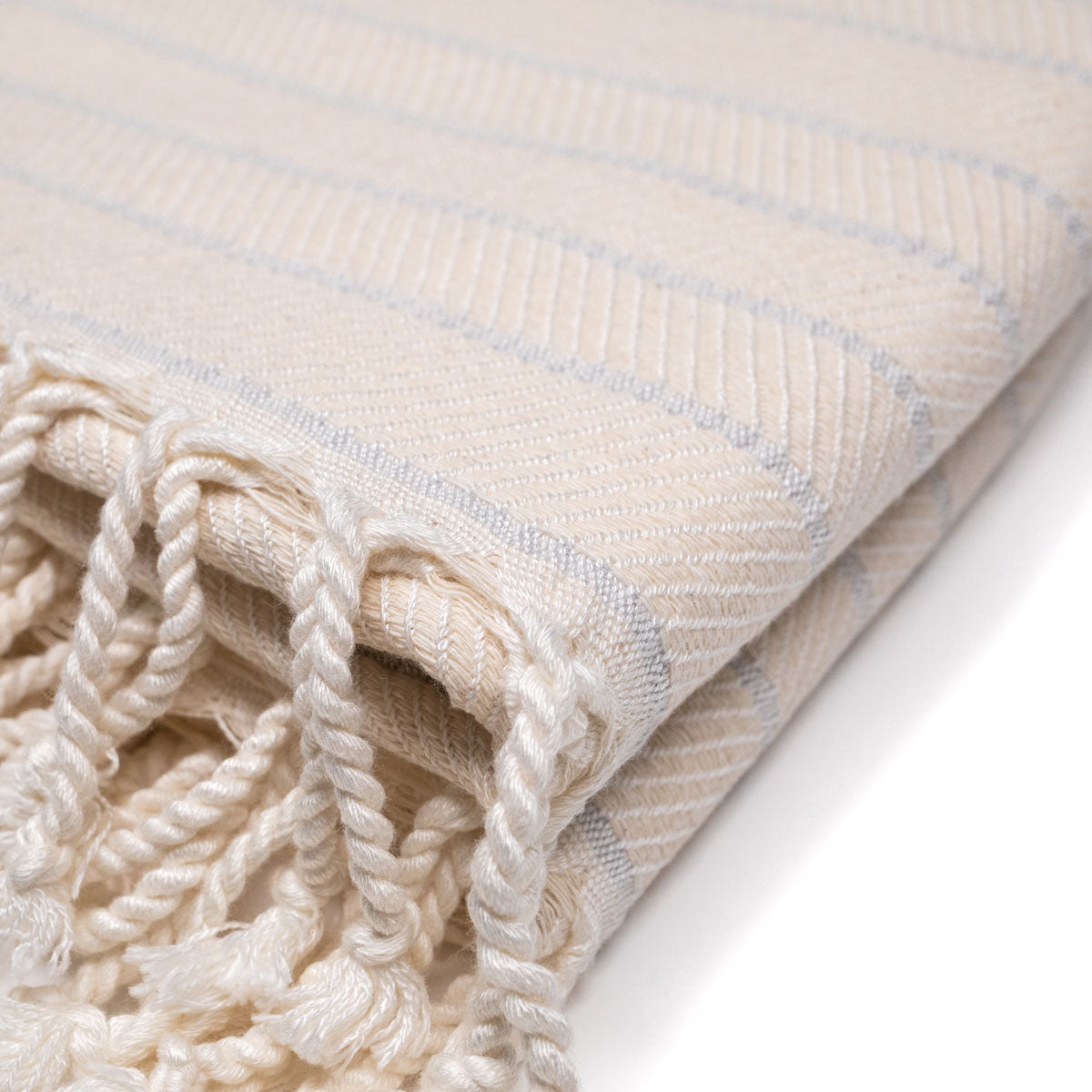 Handwoven Turkish Towel Graetchen | White