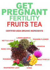 🌿 Get Pregnant Fertility Fruits Tea - Organic Herbal Blend