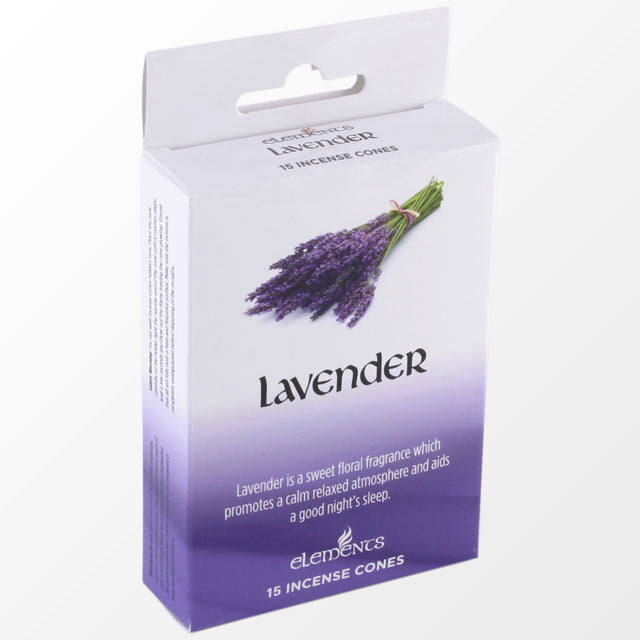 12 Packungen Elements Lavendel-Räucherkegel