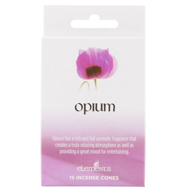 12 Packungen Elements Opium Räucherkegel