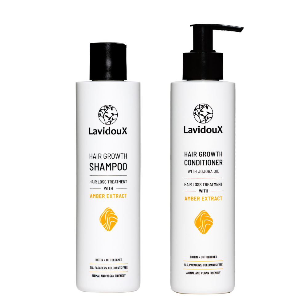 Coffret shampoing et après-shampoing pour la pousse des cheveux