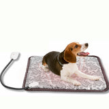 Matelas chauffant et imperméable pour animaux de compagnie avec coussin réglable