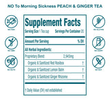 Morning Sickness Tea - Peach and Ginger: 40 Cups