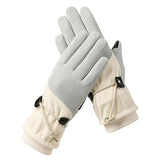 1 Pair Women Winter Warm Gloves Touch Screen Fleece Lined Windproof