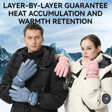 Skiing Gloves Unisex Winter Fleece Thermal Windproof Non-slip