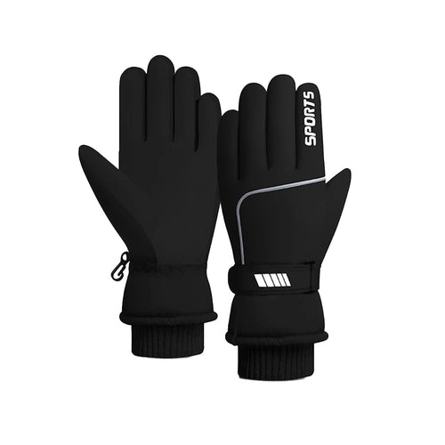 Skiing Gloves Unisex Winter Fleece Thermal Windproof Non-slip