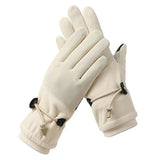 1 Pair Women Winter Warm Gloves Touch Screen Fleece Lined Windproof