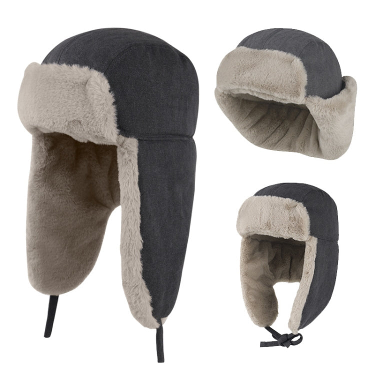 Windproof Padded Thickened Snow Hat Cold Protective Ear Hat, Size: One