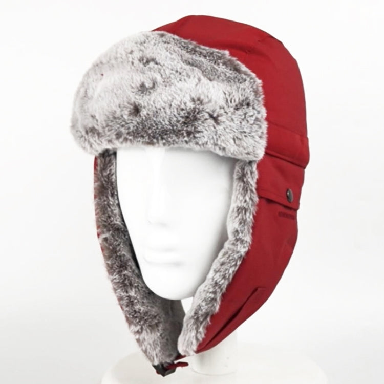 Outdoor Windproof Hat Winter Thickened Cotton Cap Warm Coldproof