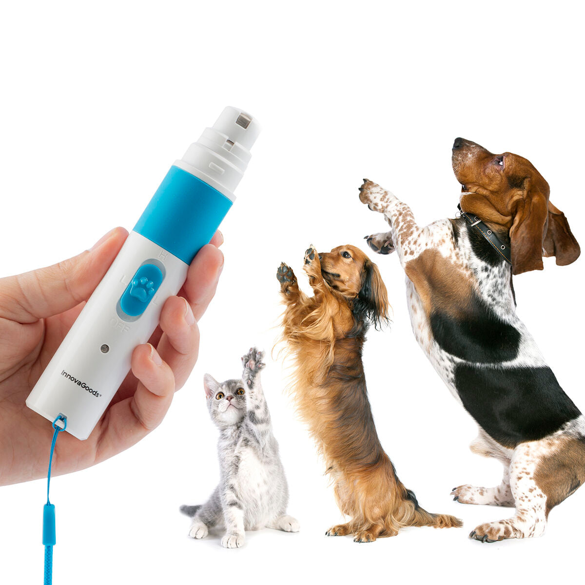 Lime à ongles rechargeable pour animaux de compagnie Pawy InnovaGoods