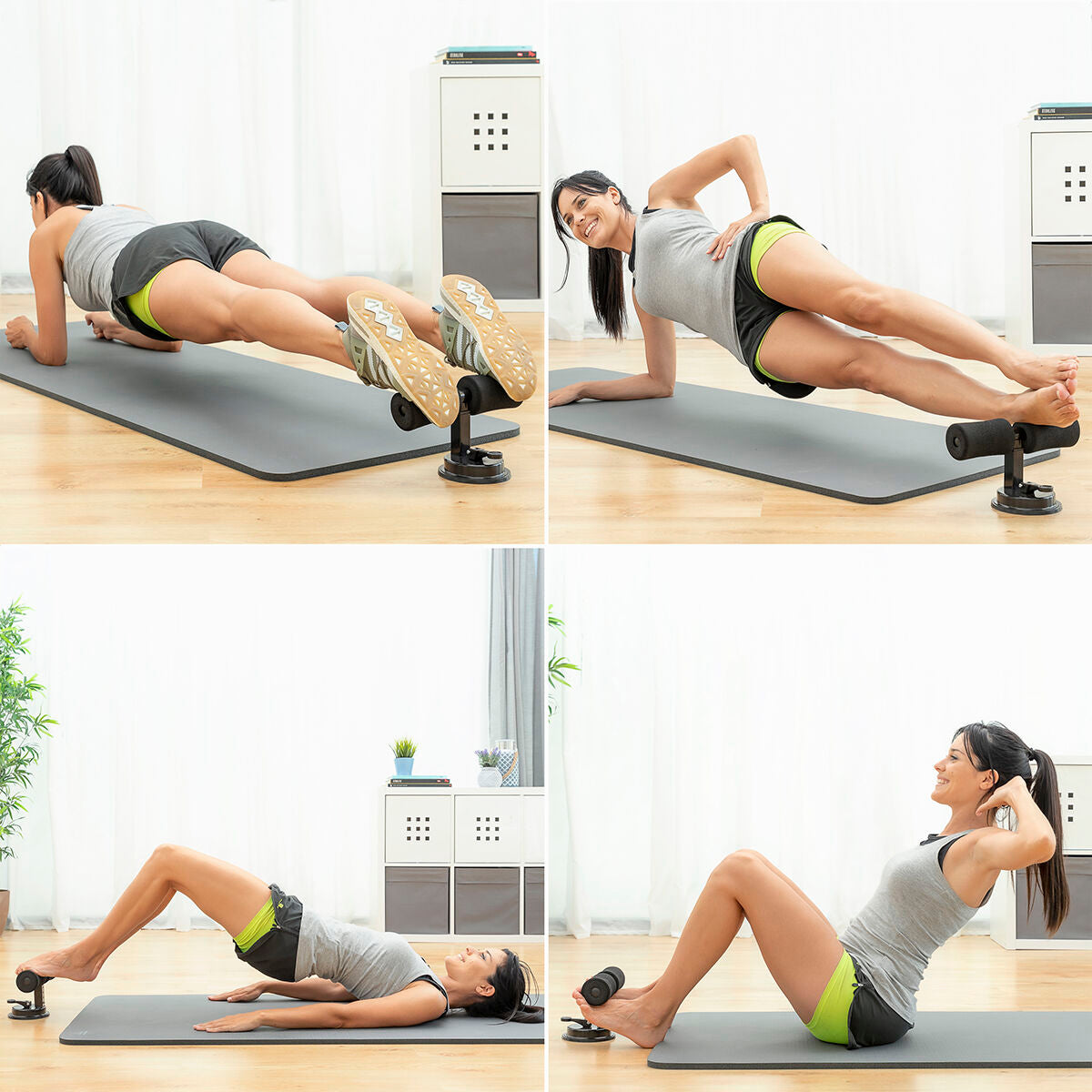 Barre abdominale avec ventouse et guide d'exercices CoreUp