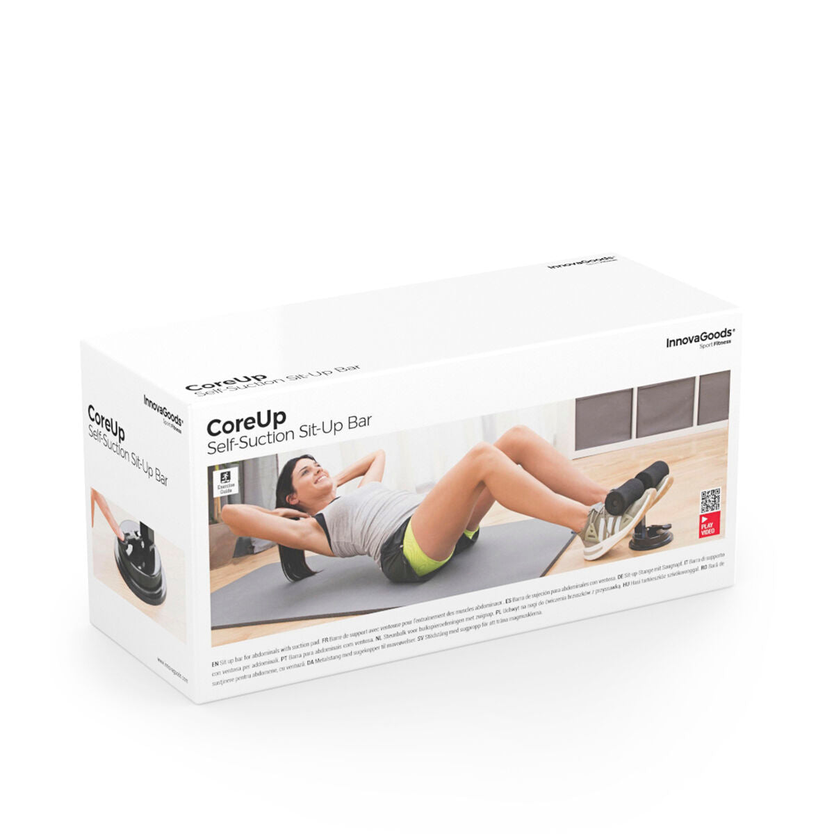 Sit-up Bar for Abdominals with Suction Pad and Exercise Guide CoreUp