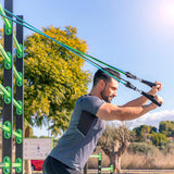 Ensemble de bandes de résistance avec accessoires et guide d'exercices Tribainer