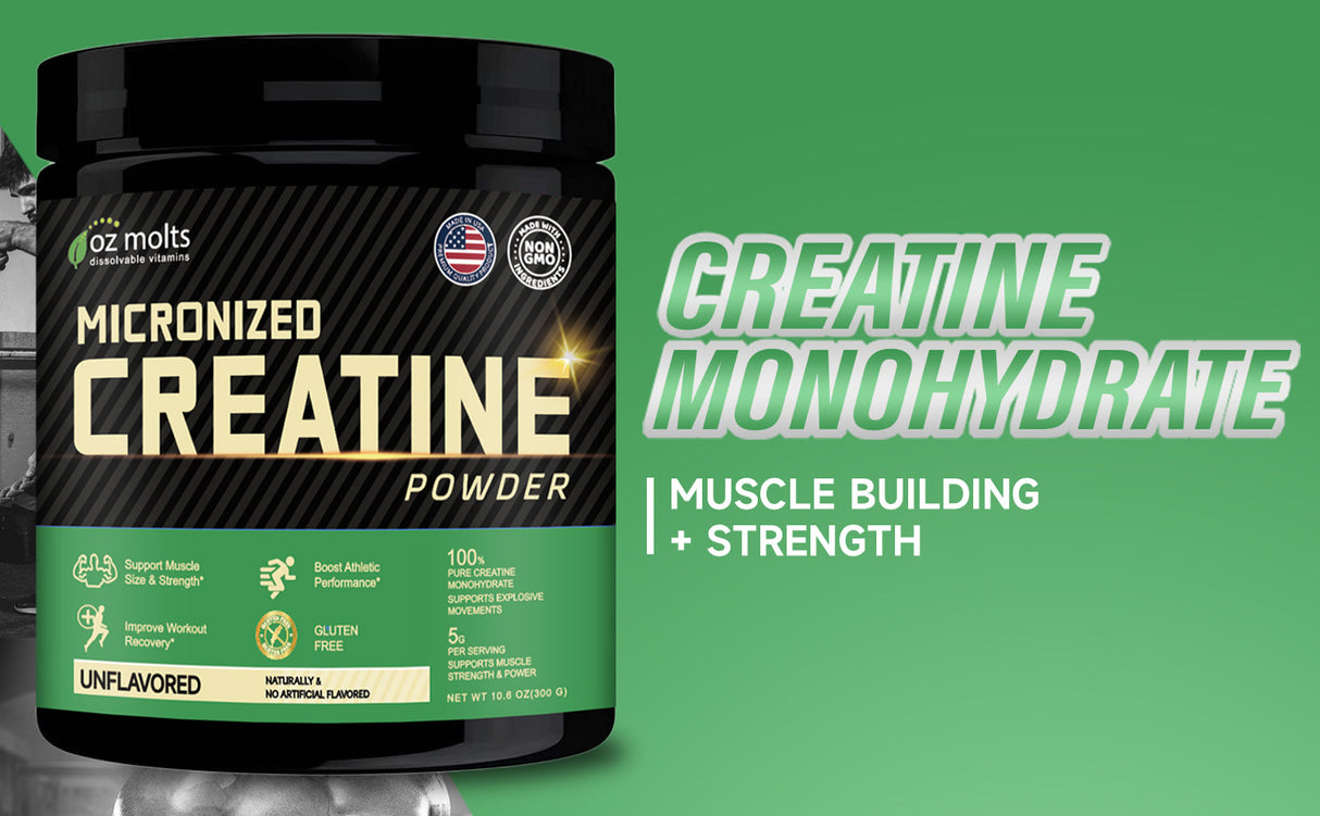 Ozmolts Micronised Creatine Powder 300g