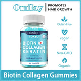 Omilay TOKYO Biotin-Kollagen-Gummibärchen – Unterstützung für Haare, Haut und Nägel