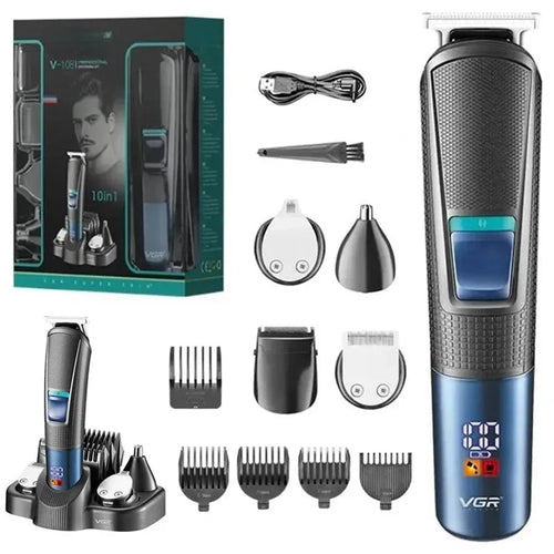 All In 1 Beard Hair Trimmer For Men Grooming Kit Electric Shaver Body