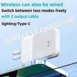 Power Bank 20000mAh WHITE – Wireless Power Bank with Magnetic Charging