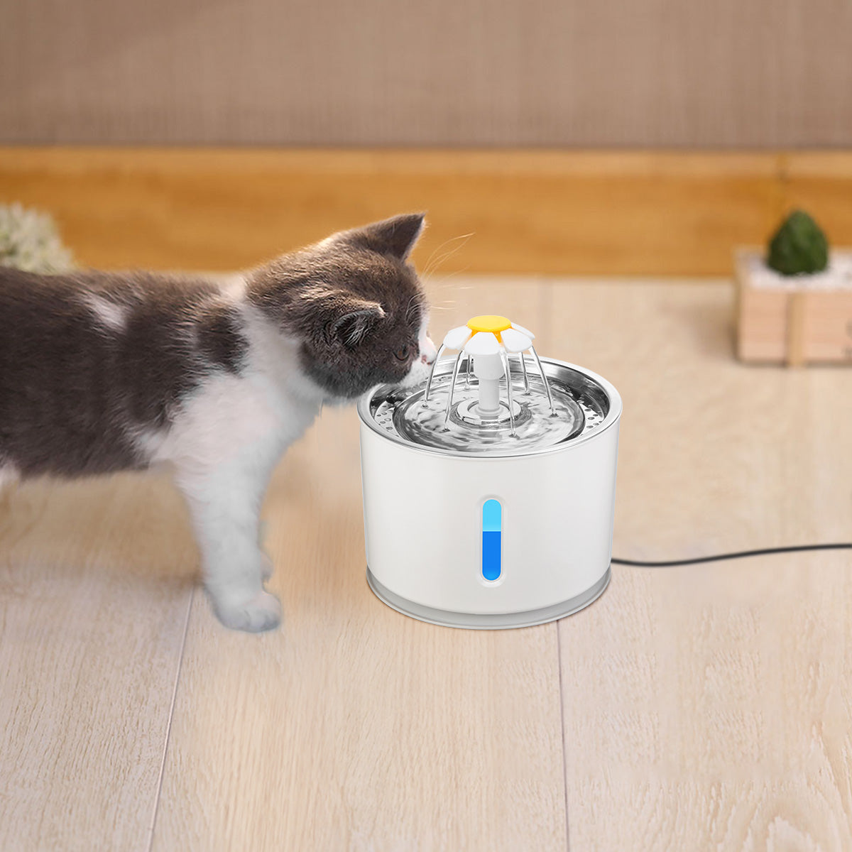 Automatic Pet Water Fountain Drinker Feeder