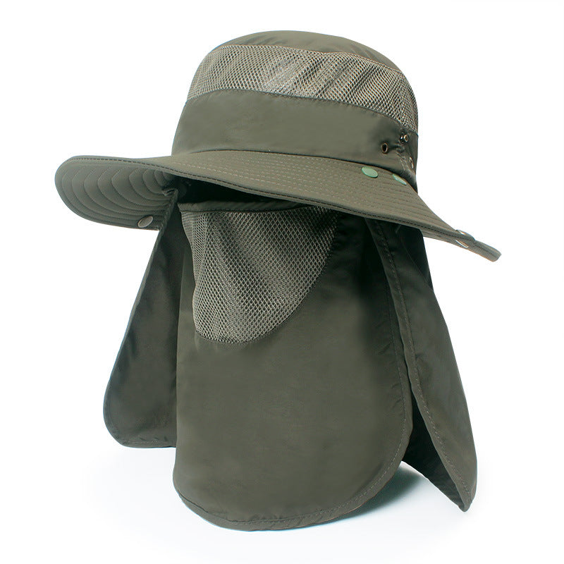 Chapeau de pêche coupe-vent avec protection solaire pour l'été