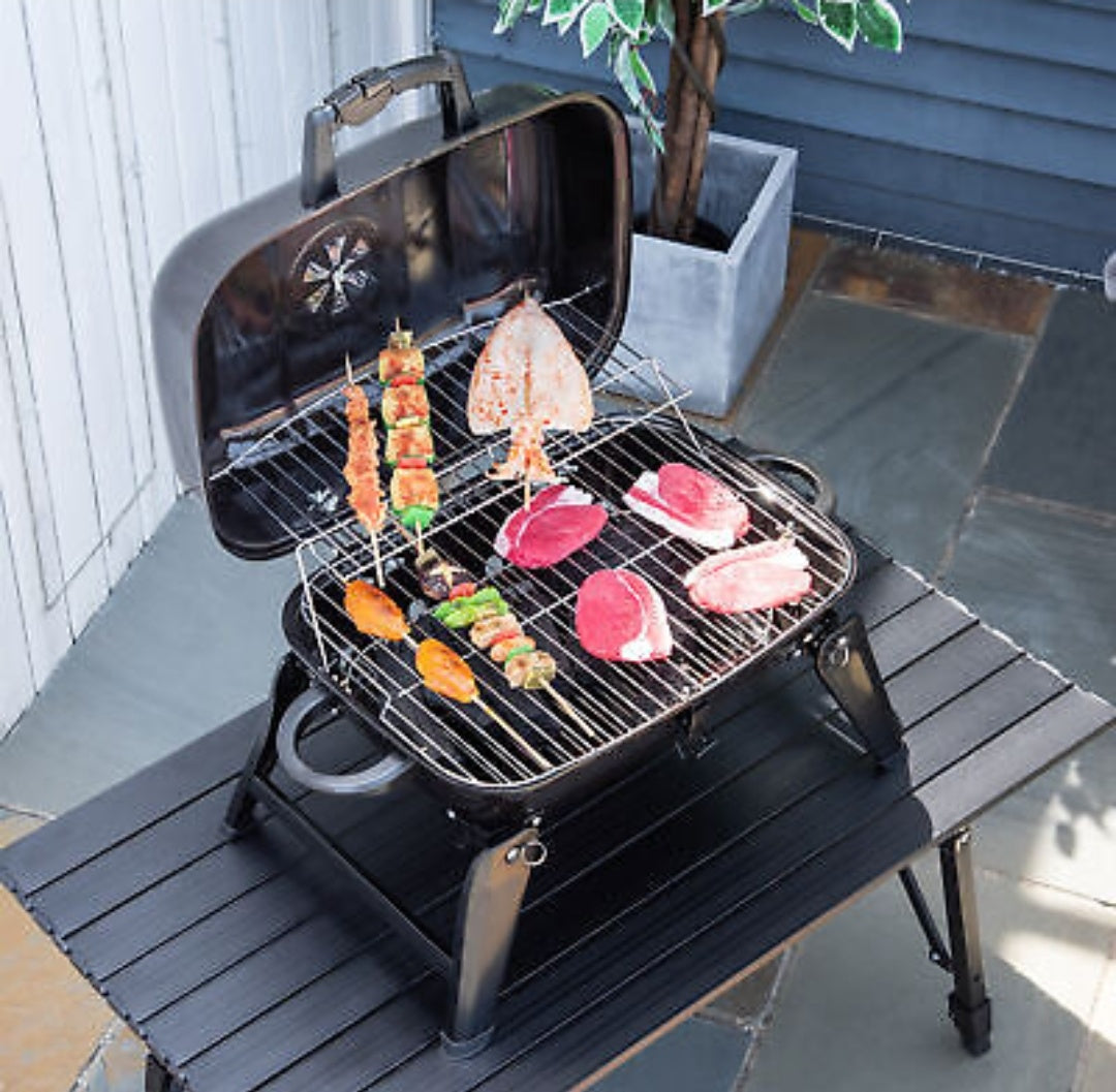 Barbecue de table portable au charbon de bois