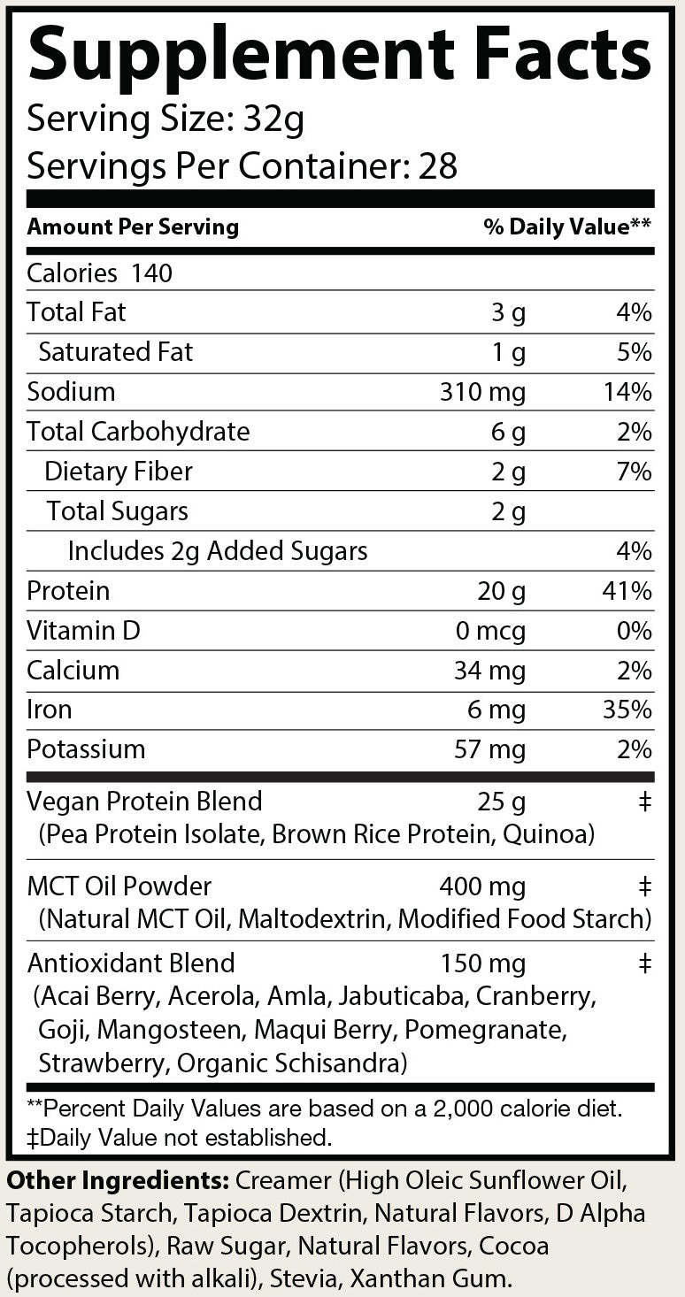 Protéine végétale pure – Chocolat 